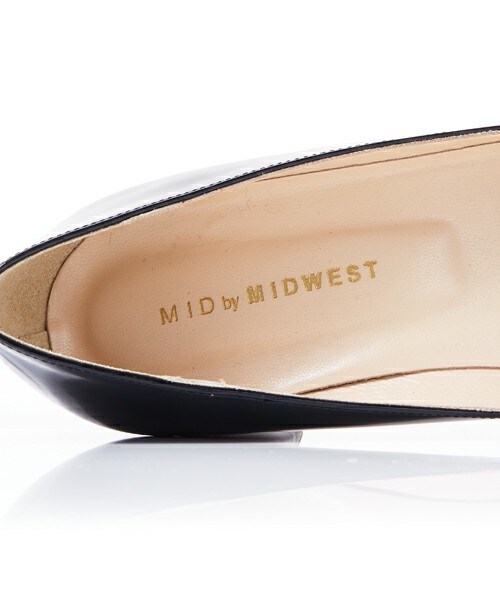 MID by MIDWEST（ミッド バイ ミッドウエスト）の「MID by MIDWEST 太ヒールパンプス（パンプス・レディース・ブラック/ワイン・36/37/38/39/35）」の9枚目の写真