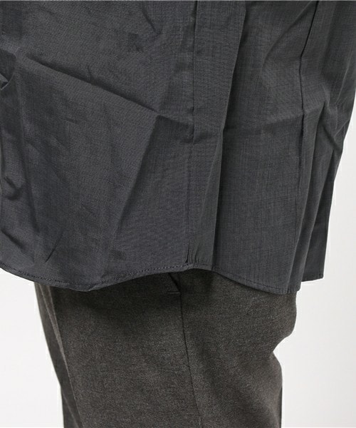 CROWDED CLOSET（クラウデッドクローゼット）の「コットンハケ目シャンブレーシャツ（シャツ/ブラウス・メンズ・ダークグレー/ネイビー/ダークパープル・MEDIUM/SMALL/LARGE/LL）」の10枚目の写真