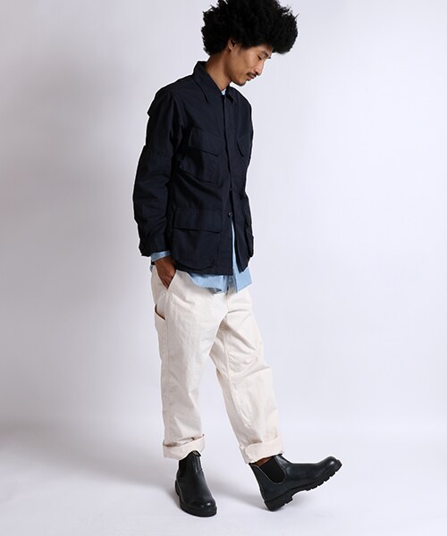 FREAK'S STORE（フリークスストア）の「リップストップジャングルファティーグシャツ（ジャケット/アウター・メンズ・オリーブ/ネイビー・M/L）」の17枚目の写真