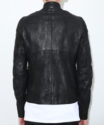 JULIUS（ユリウス）の「シームドレザーライダースジャケット（）」 - WEAR