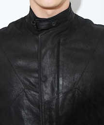 JULIUS（ユリウス）の「シームドレザーライダースジャケット（）」 - WEAR