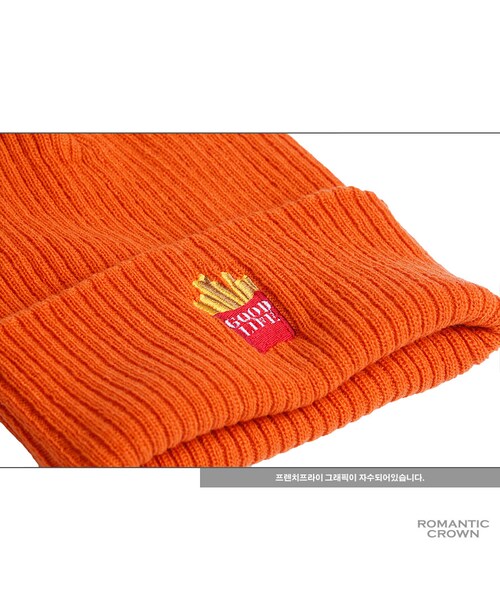 ROMANTIC CROWN（ロマンティッククラウン）の「FRENCH FRIES BEANIE_ORANGE（その他・メンズ・기타）」の5枚目の写真