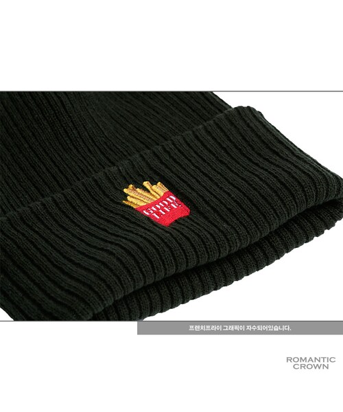 ROMANTIC CROWN（ロマンティッククラウン）の「FRENCH FRIES BEANIE_KHAKI（その他・メンズ・기타）」の5枚目の写真