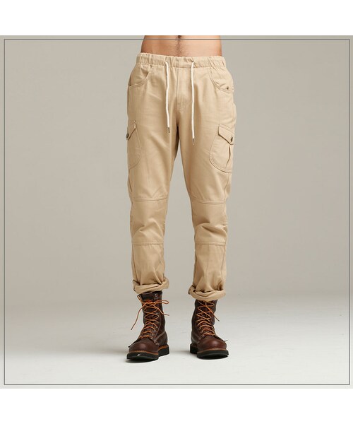 ROMANTIC CROWN（ロマンティッククラウン）の「BANDING CARGO PANTS_BEIGE（その他・メンズ・기타）」の2枚目の写真