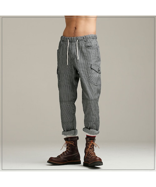 ROMANTIC CROWN(ロマンティッククラウン)の「BANDING CARGO PANTS_STRIPE(その他・メンズ・기타)」の2枚目の写真
