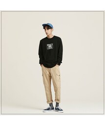 ROMANTIC CROWN | CHECK LIST CREW NECK_BLACK(その他)