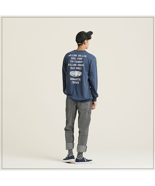 ROMANTIC CROWN（ロマンティッククラウン）の「CHECK LIST CREW NECK_BLUE（その他・メンズ・기타）」の5枚目の写真