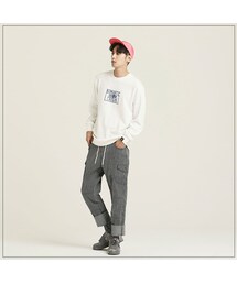 ROMANTIC CROWN | CHECK LIST CREW NECK_WHITE(その他)