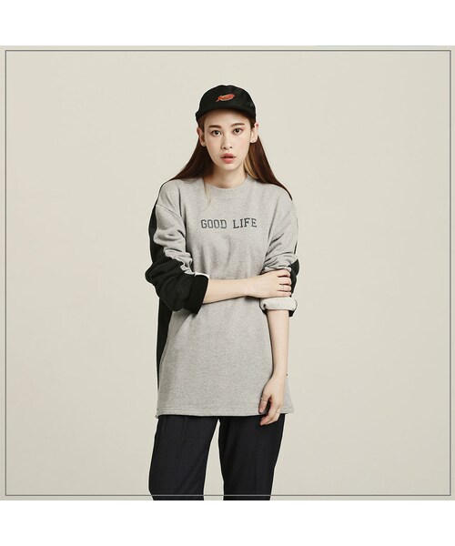 ROMANTIC CROWN（ロマンティッククラウン）の「GOOD LIFE REVERSE ROUND NECK_BLACK（その他・メンズ・기타）」の9枚目の写真