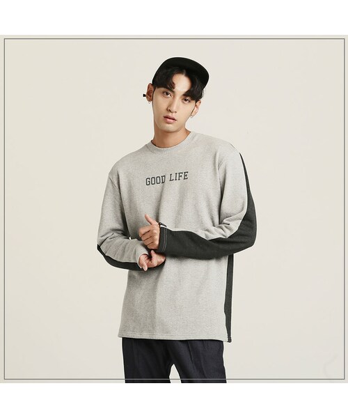 ROMANTIC CROWN（ロマンティッククラウン）の「GOOD LIFE REVERSE ROUND NECK_BLACK（その他・メンズ・기타）」の6枚目の写真