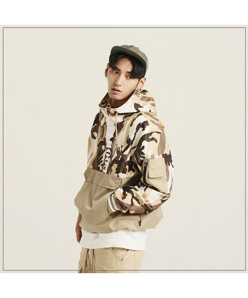 ROMANTIC CROWN（ロマンティッククラウン）の「GOOD LIFE CAMO ANORAK_BEIGE（ジャケット/アウター・メンズ・기타）」の7枚目の写真