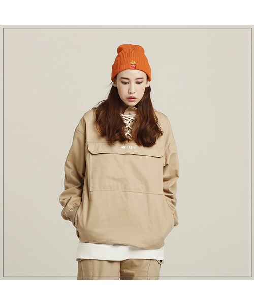 ROMANTIC CROWN（ロマンティッククラウン）の「ROBIN ANORAK_BEIGE（ジャケット/アウター・メンズ・기타）」の6枚目の写真