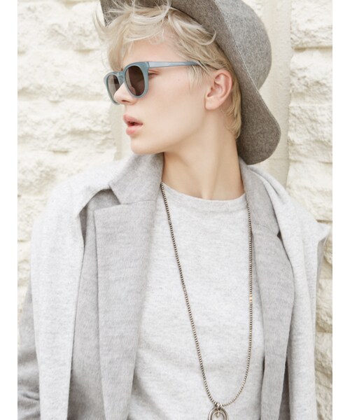 LAGUNAMOON（ラグナムーン）の「Soft Woolガウンジャケット（ジャケット/アウター・レディース・ホワイト/グレー/ネイビー・S/M）」の5枚目の写真