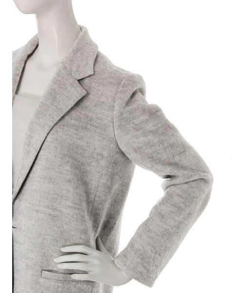 LAGUNAMOON（ラグナムーン）の「Soft Woolガウンジャケット（ジャケット/アウター・レディース・ホワイト/グレー/ネイビー・S/M）」の9枚目の写真