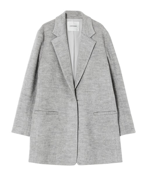 LAGUNAMOON（ラグナムーン）の「Soft Woolガウンジャケット（ジャケット/アウター・レディース・ホワイト/グレー/ネイビー・S/M）」の2枚目の写真