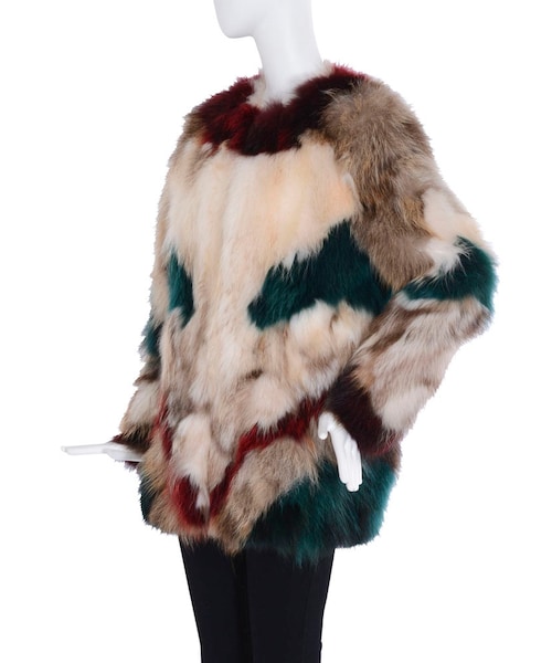 MURUA（ムルーア）の「【MODE】マルチカラーMIXファーコート（ジャケット/アウター・レディース・ブラック/ミックス）」の5枚目の写真