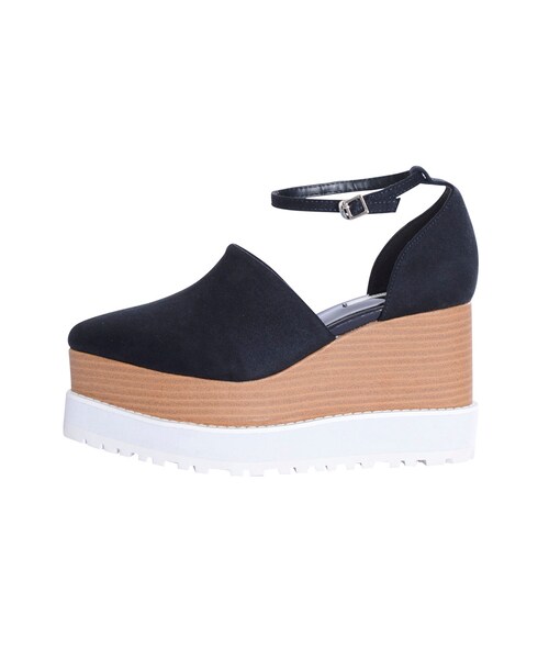 MURUA（ムルーア）の「【SHOES】ウエッジスエードパンプス（シューズ・レディース・ブラック/ブラウン/カーキ）」の9枚目の写真