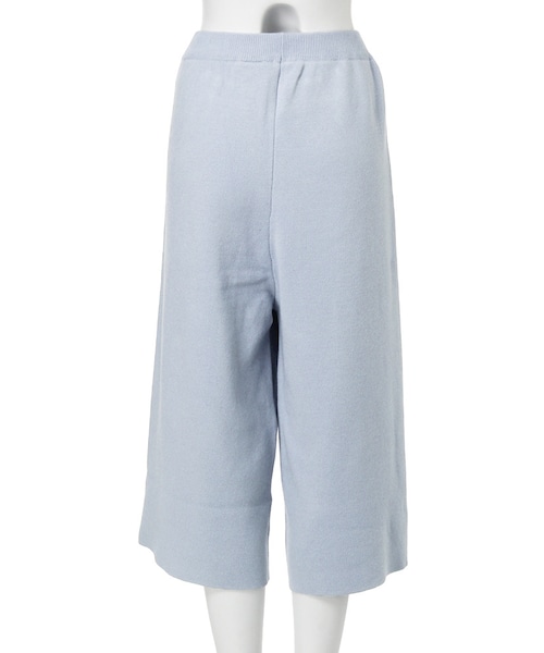 MURUA（ムルーア）の「【MODE】タックニットガウチョ（パンツ・レディース・ホワイト/グレー/アイスブルー・1/2）」の6枚目の写真