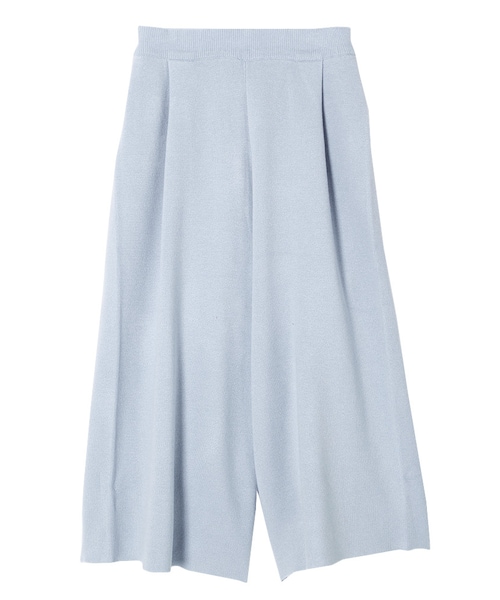 MURUA（ムルーア）の「【MODE】タックニットガウチョ（パンツ・レディース・ホワイト/グレー/アイスブルー・1/2）」の11枚目の写真