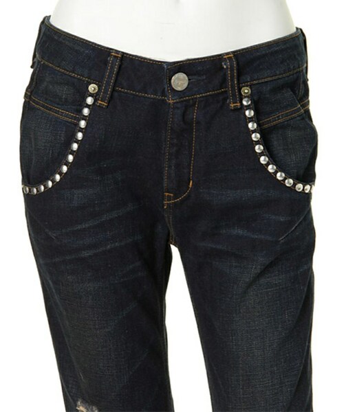 Ungrid（アングリッド）の「ダークスタッズサルエルデニム（）」 - WEAR
