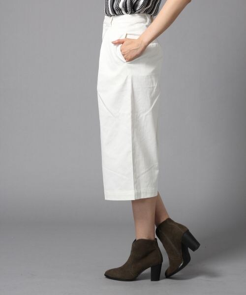 BLISS POINT（ブリスポイント）の「コットンミディタックガウチョパンツ（パンツ・レディース・ホワイト/ブラック/デニム・S/M/L）」の7枚目の写真