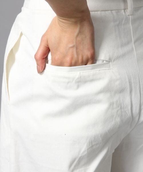 BLISS POINT（ブリスポイント）の「コットンミディタックガウチョパンツ（パンツ・レディース・ホワイト/ブラック/デニム・S/M/L）」の12枚目の写真