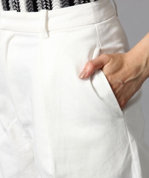 BLISS POINT（ブリスポイント）の「コットンミディタックガウチョパンツ（パンツ・レディース・ホワイト/ブラック/デニム・S/M/L）」の10枚目の写真