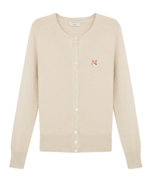 Maison Kitsune(メゾンキツネ)の「Angora R-Neck CC FOX(トップス・レディース・ベージュ系/ブルー系・S)」の1枚目の写真