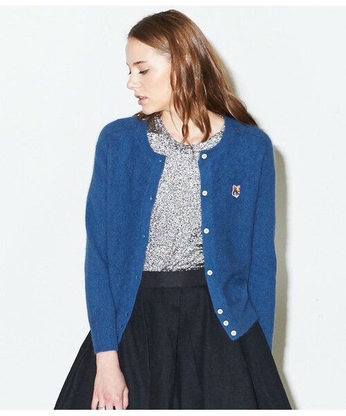 Maison Kitsune(メゾンキツネ)の「Angora R-Neck CC FOX(トップス・レディース・ベージュ系/ブルー系・S)」の12枚目の写真