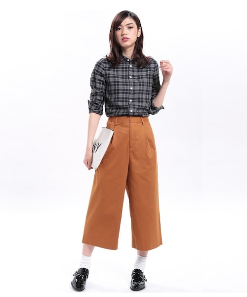 ROPE' PICNIC(ロペピクニック)の「ストレッチツイルワイドパンツ(パンツ・レディース・ブラック/キャメル/ベージュ・36/38/40)」の12枚目の写真