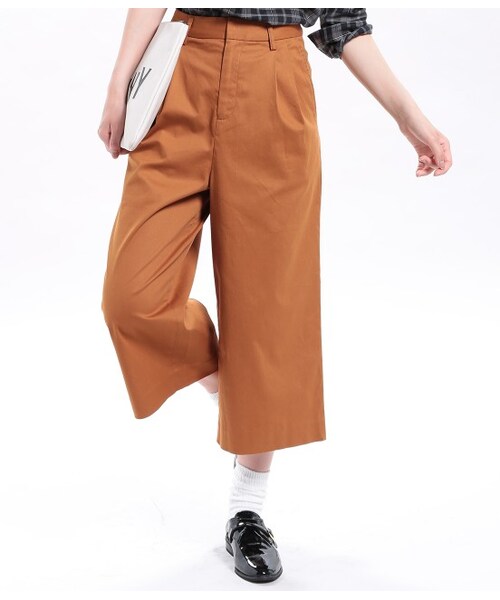 ROPE' PICNIC(ロペピクニック)の「ストレッチツイルワイドパンツ(パンツ・レディース・ブラック/キャメル/ベージュ・36/38/40)」の3枚目の写真