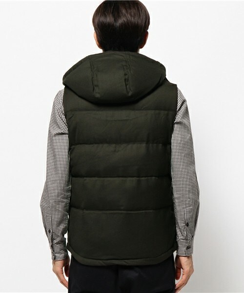 UNION STATION（ユニオンステーション）の「ウール混ダウンベスト（ダウンベスト・メンズ・グレー/チャコールグレー/ネイビー/ブラック/カーキ・MEDIUM/LARGE/LL）」の20枚目の写真