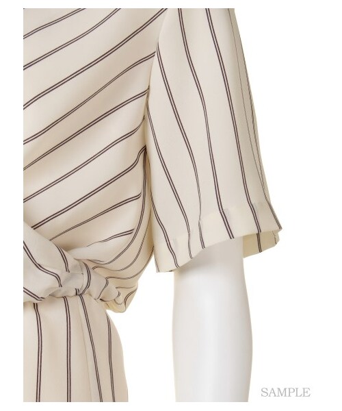 SNIDEL(スナイデル)の「プリントカシュクールオールインワン(オールインワン・レディース・STRIPE/IVRxNVY/NVYxYEL【sweet限定】・0/1)」の9枚目の写真