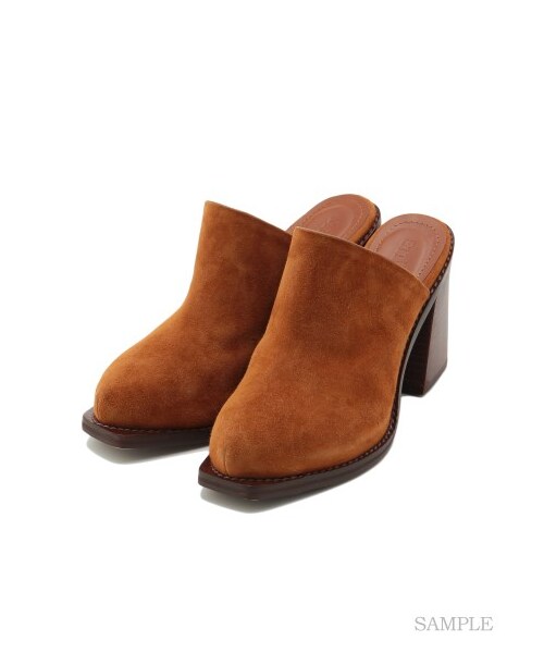 SNIDEL（スナイデル）の「レザーサボ（ブーティ・レディース・BEG/CML/BLK・S/M/L）」の9枚目の写真