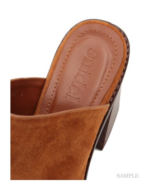 SNIDEL（スナイデル）の「レザーサボ（ブーティ・レディース・BEG/CML/BLK・S/M/L）」の8枚目の写真