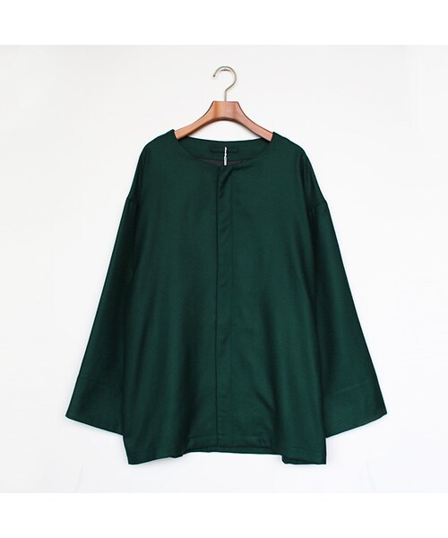 SASQUATCHfabrix.(サスクワァッチファブリックス)の「Big Shirts Jacket(ジャケット/アウター・Black/Green・S/M/L)」の2枚目の写真