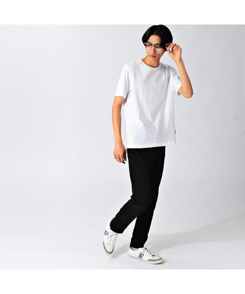 TAKEO KIKUCHI(タケオキクチ)の「シーリングスタンプ風Tシャツ(トップス・メンズ・ホワイト/グレー系/ブラック・M/L)」の8枚目の写真