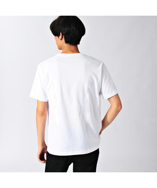 TAKEO KIKUCHI(タケオキクチ)の「シーリングスタンプ風Tシャツ(トップス・メンズ・ホワイト/グレー系/ブラック・M/L)」の6枚目の写真
