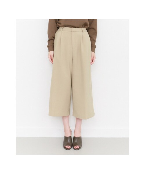 KBF(ケイビーエフ)の「KBF+ ワイドクロップドパンツ(パンツ・レディース・D.RED/KHAKI/BEIGE/BLACK・one)」の13枚目の写真