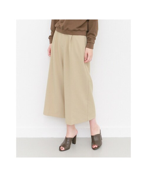 KBF(ケイビーエフ)の「KBF+ ワイドクロップドパンツ(パンツ・レディース・D.RED/KHAKI/BEIGE/BLACK・one)」の11枚目の写真