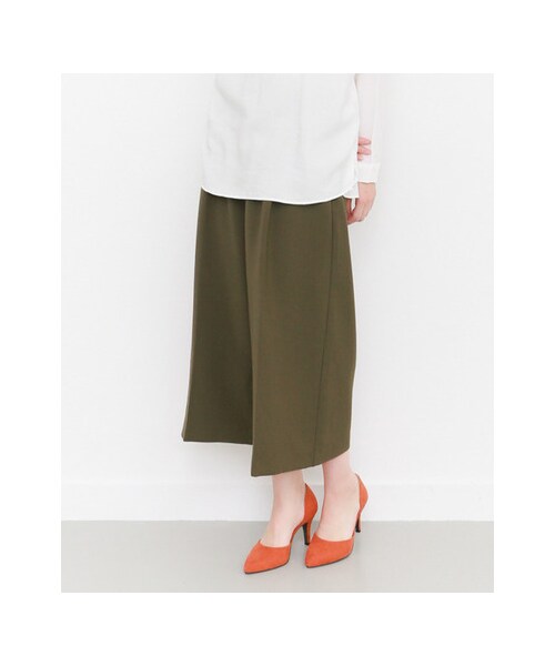 KBF(ケイビーエフ)の「KBF+ ワイドクロップドパンツ(パンツ・レディース・D.RED/KHAKI/BEIGE/BLACK・one)」の7枚目の写真