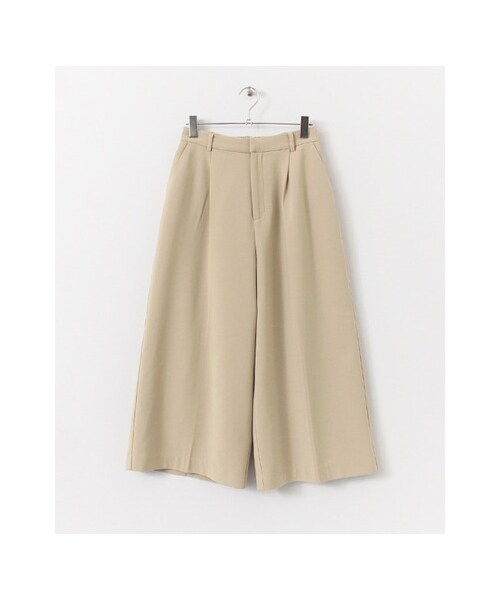 KBF(ケイビーエフ)の「KBF+ ワイドクロップドパンツ(パンツ・レディース・D.RED/KHAKI/BEIGE/BLACK・one)」の3枚目の写真