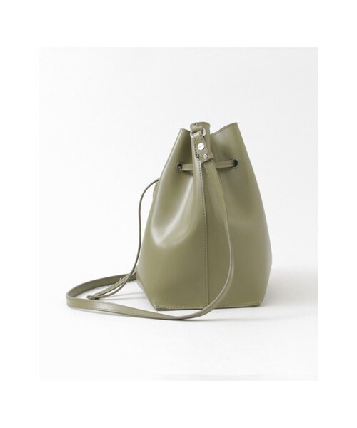 URBAN RESEARCH（アーバンリサーチ）の「YAHKI DRAWSTRINGBAG（バッグ・レディース・IVORY/別注KHAKI/BLACK・-）」の4枚目の写真