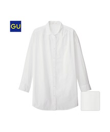 GU | （GU）ボーイフレンドシャツチュニック（長袖）(ワンピース/ドレス)