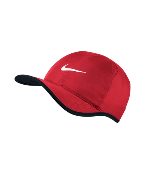 NIKE（ナイキ）の「ナイキ フェザー ライト アジャスタブル テニスキャップ（アクセサリー＆ギア > キャップ・ブラック/ブラック/ブラック/ホワイト/ホワイト/ブラック/ホワイト/ブラック/ユニバーシティレッド/ブラック/ユニバーシティレッド/ホワイト/ブラック/ブラック/ブラック/ホットラバ・ONE SIZE）」の4枚目の写真
