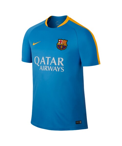 NIKE（ナイキ）の「FC バルセロナ フラッシュ メンズ トレーニングシャツ（ウェア > トップス・メンズ・ロイヤルブルー/ロイヤルブルー/ユニバーシティゴールド/ユニバーシティゴールド/ライトフォトブルー/ライトフォトブルー/ユニバーシティゴールド/ユニバーシティゴールド・S/M/L/XL）」の2枚目の写真