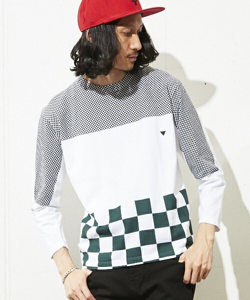 TOGA VIRILIS（トーガ ビリリース）の「TOGA VIRILIS チェックロングTシャツ（Tシャツ/カットソー・メンズ・ブラック/ローズ・46/48）」の2枚目の写真