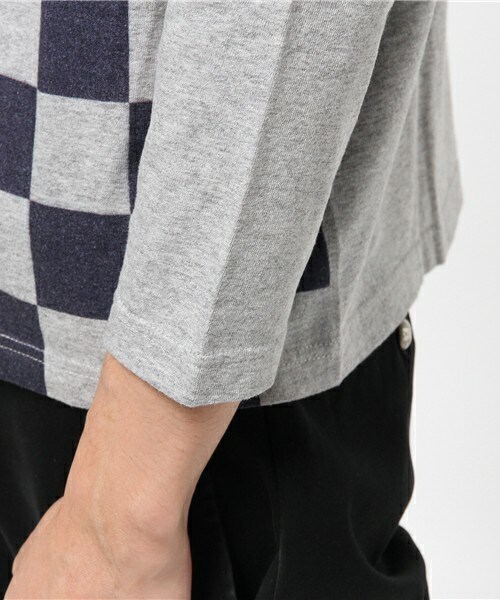 TOGA VIRILIS（トーガ ビリリース）の「TOGA VIRILIS チェックロングTシャツ（Tシャツ/カットソー・メンズ・ブラック/ローズ・46/48）」の8枚目の写真