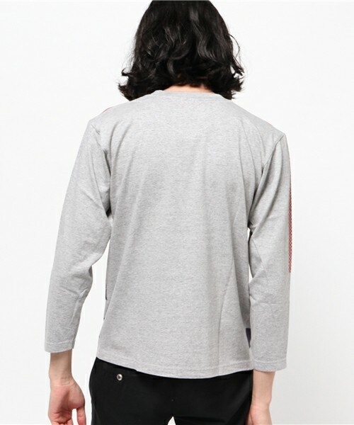 TOGA VIRILIS（トーガ ビリリース）の「TOGA VIRILIS チェックロングTシャツ（Tシャツ/カットソー・メンズ・ブラック/ローズ・46/48）」の6枚目の写真