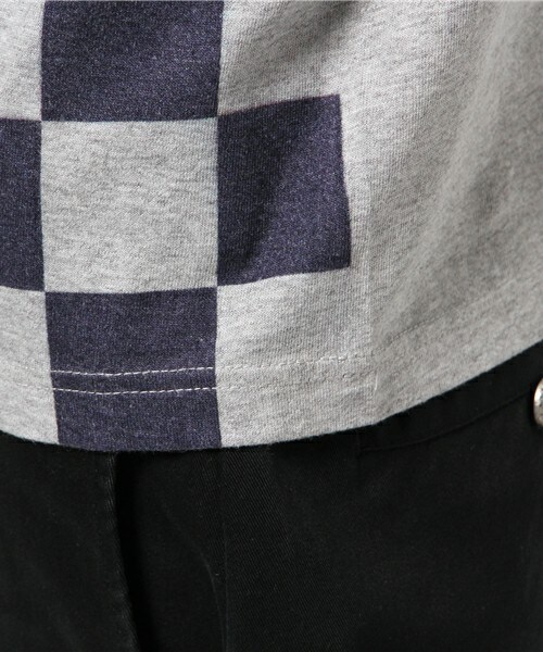 TOGA VIRILIS（トーガ ビリリース）の「TOGA VIRILIS チェックロングTシャツ（Tシャツ/カットソー・メンズ・ブラック/ローズ・46/48）」の9枚目の写真